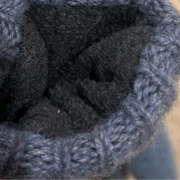 NWT Cozy Striped Knit Cashmere Angora Mittens - Picture 5 of 5